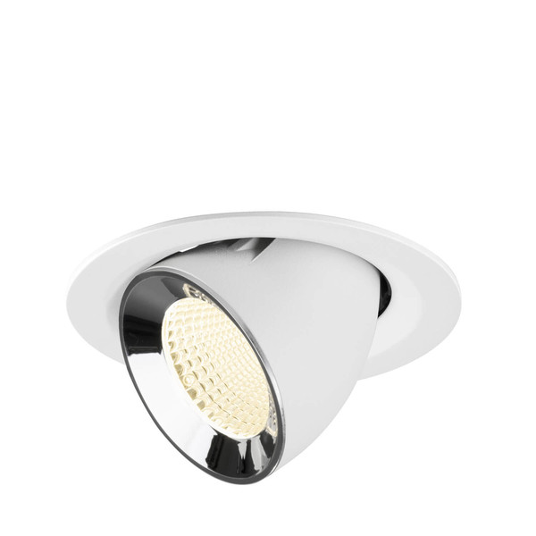 SLV 1009591 NUMINOS GIMBLE M, Deckeneinbauleuchte weiß/chrom 4000K 40°