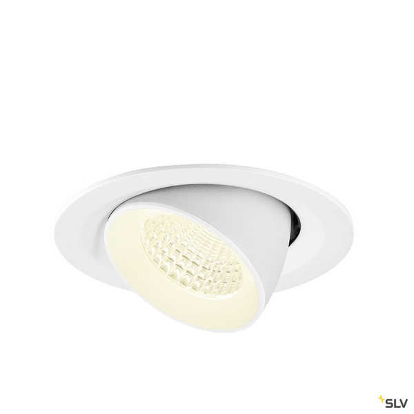 SLV 1009593 NUMINOS® GIMBLE M, Deckeneinbauleuchte,, 4000 K, 55°, weiß