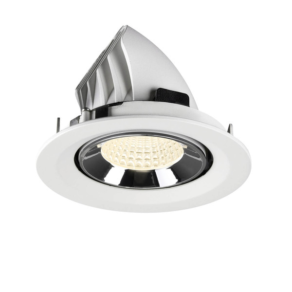 SLV 1009594 NUMINOS GIMBLE M, Deckeneinbauleuchte weiß/chrom 4000K 55°