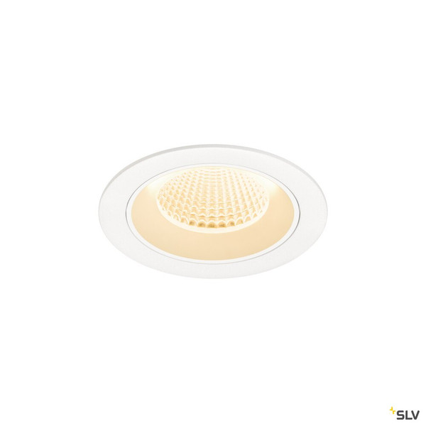 SLV 1009608 NUMINOS® M, Deckeneinbauleuchte, 2700 K, 40°, IP20, rund, weiß