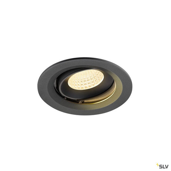 SLV 1009673 NUMINOS® MOVE M, Deckeneinbauleuchte, 3000 K, 55°, IP20, rund, schwarz