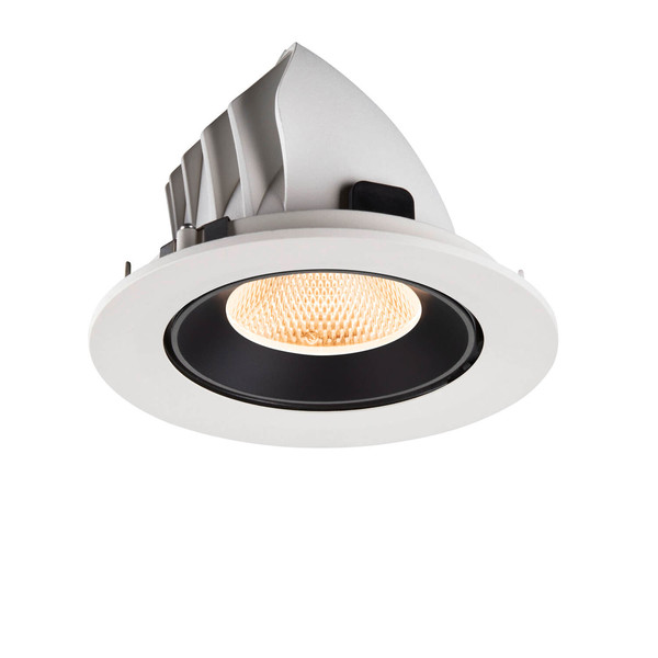 SLV 1009712 NUMINOS GIMBLE L, Deckeneinbauleuchte weiß/schwarz 2700K 20°