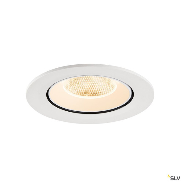 SLV 1009713 NUMINOS® GIMBLE L, Deckeneinbauleuchte, 2700 K, 20°, IP20, rund, weiß