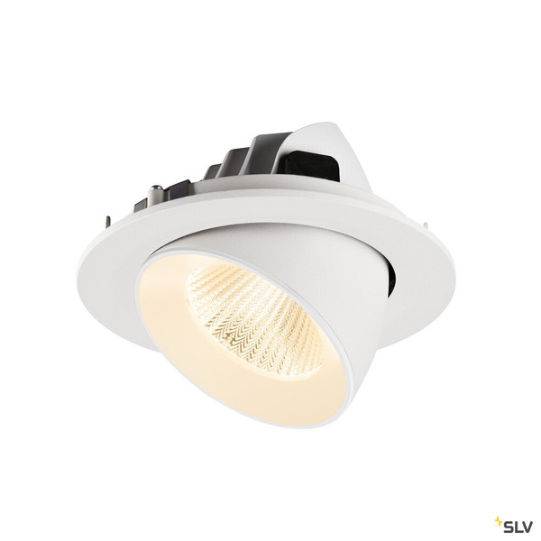 SLV 1009716 NUMINOS® GIMBLE L, Deckeneinbauleuchte, 2700 K, 40°, IP20, rund, weiß