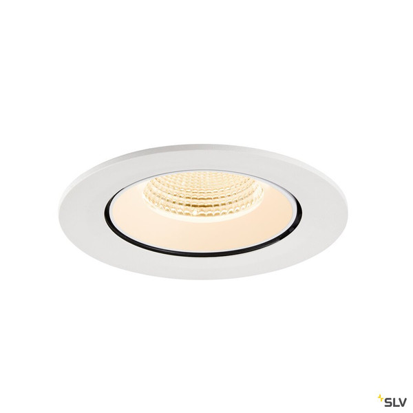 SLV 1009719 NUMINOS® GIMBLE L, Deckeneinbauleuchte, 2700 K, 55°, IP20, rund, weiß