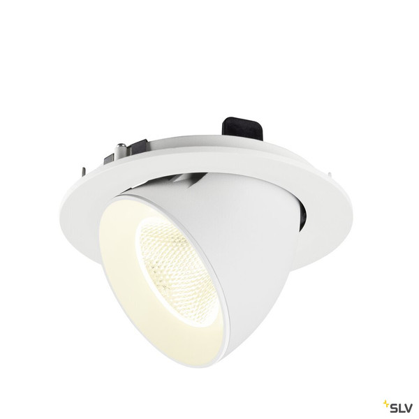 SLV 1009749 NUMINOS® GIMBLE L, Deckeneinbauleuchte, 4000 K, 20°, IP20, rund, weiß