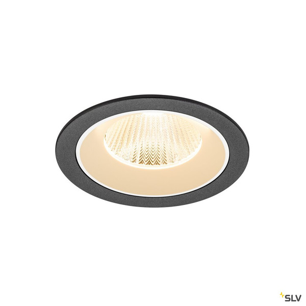 SLV 1009760 NUMINOS® L, Deckeneinbauleuchte, 2700 K, 40°, IP20, rund, schwarz / weiß