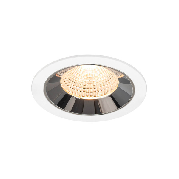 SLV 1009773 NUMINOS L, Deckeneinbauleuchte weiß/chrom 2700K 55°