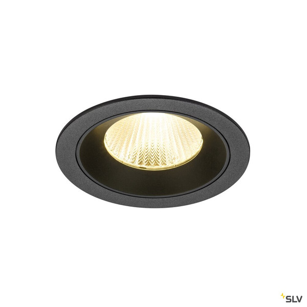 SLV 1009777 NUMINOS® L, Deckeneinbauleuchte, 3000 K, 40°, IP20, rund, schwarz
