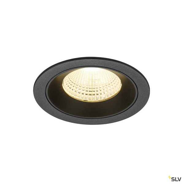 SLV 1009780 NUMINOS® L, Deckeneinbauleuchte, 3000 K, 55°, IP20, rund, schwarz