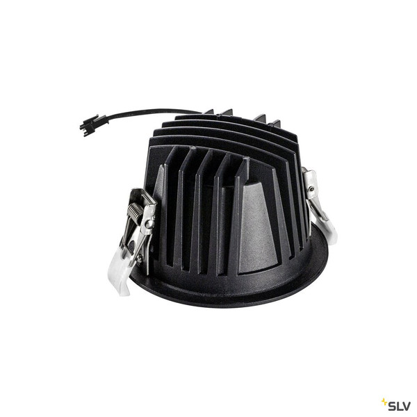 SLV 1009796 NUMINOS® L, Deckeneinbauleuchte, 4000 K, 40°, IP20, rund, schwarz / weiß