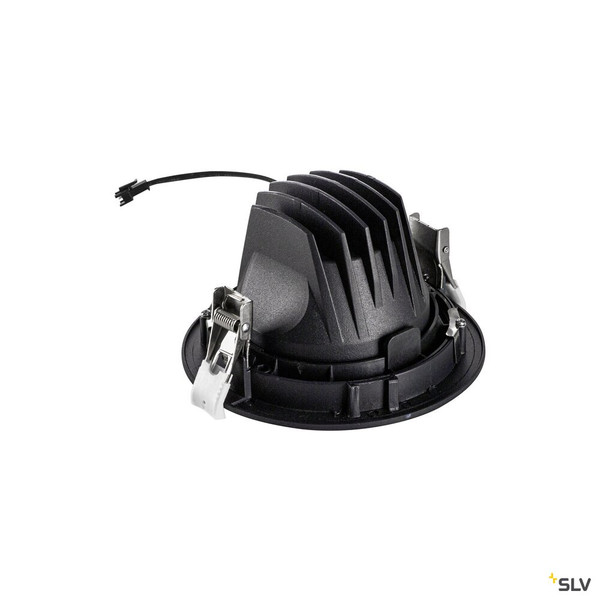 SLV 1009828 NUMINOS® MOVE L, Deckeneinbauleuchte, 3000 K, 20°, IP20, rund, schwarz