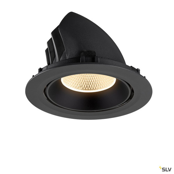 SLV 1009864 NUMINOS® GIMBLE XL, Deckeneinbauleuchte,, 2700 K, 20°, schwarz