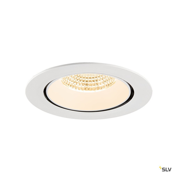 SLV 1009880 NUMINOS® GIMBLE XL, Deckeneinbauleuchte,, 2700 K, 55°, weiß