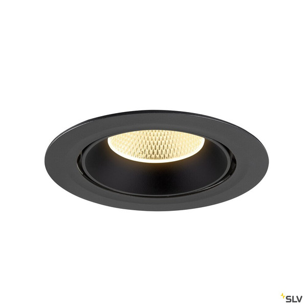 SLV 1009882 NUMINOS® GIMBLE XL, Deckeneinbauleuchte,, 3000 K, 20°, schwarz