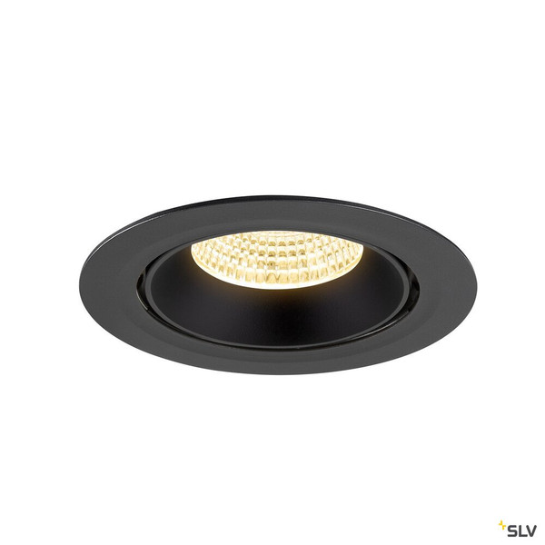 SLV 1009888 NUMINOS® GIMBLE XL, Deckeneinbauleuchte,, 3000 K, 55°, schwarz
