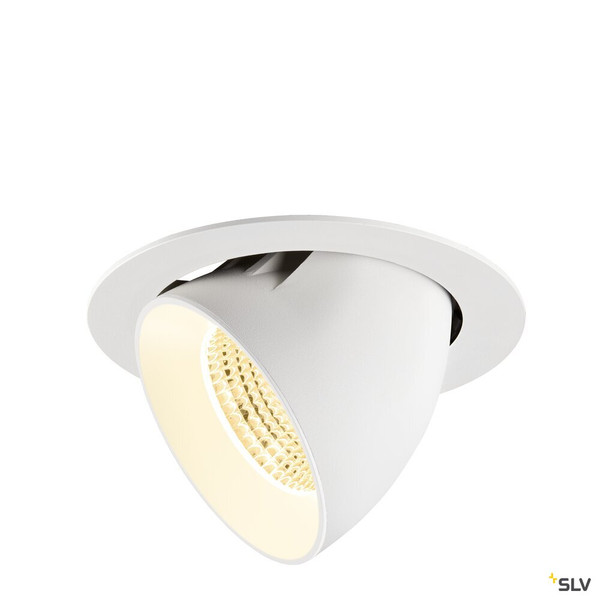 SLV 1009898 NUMINOS® GIMBLE XL, Deckeneinbauleuchte,, 3000 K, 55°, weiß