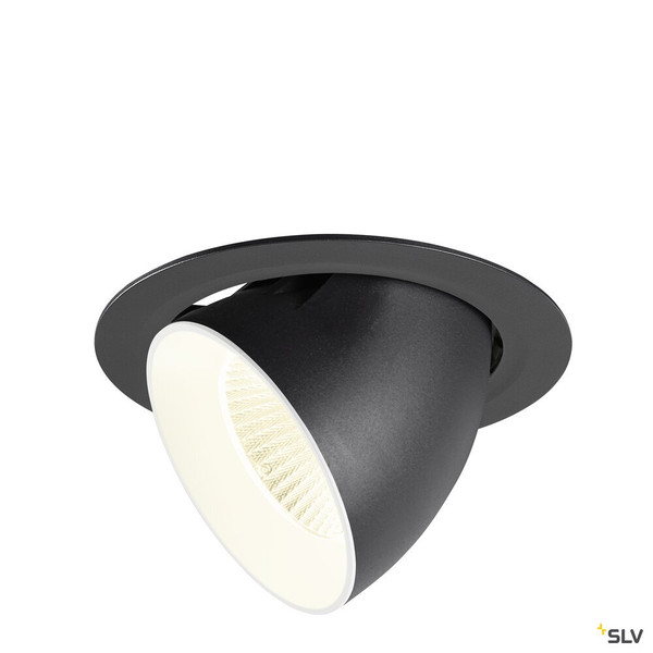 SLV 1009904 NUMINOS® GIMBLE XL, Deckeneinbauleuchte,, 4000 K, 40°, schwarz / weiß