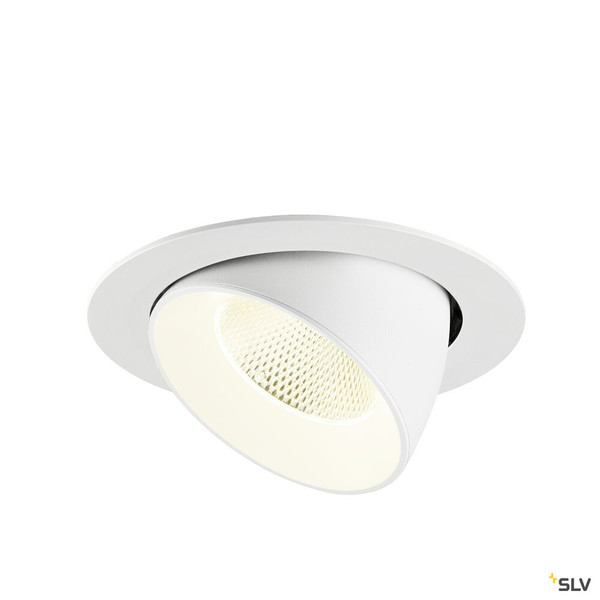 SLV 1009910 NUMINOS® GIMBLE XL, Deckeneinbauleuchte,, 4000 K, 20°, weiß