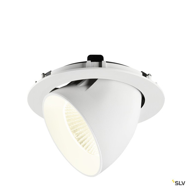 SLV 1009913 NUMINOS® GIMBLE XL, Deckeneinbauleuchte,, 4000 K, 40°, weiß