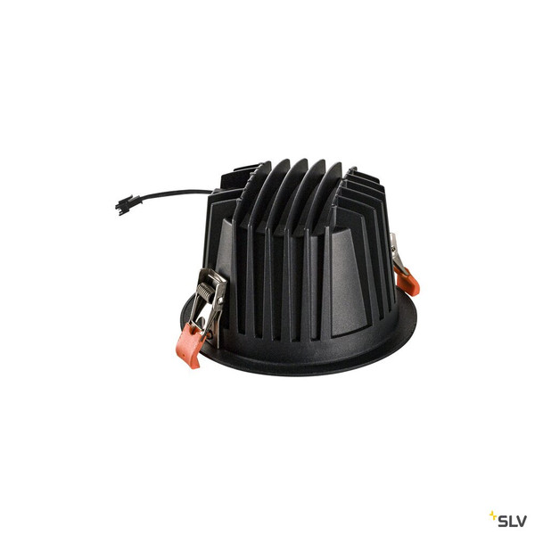 SLV 1009924 NUMINOS® XL, Deckeneinbauleuchte, 2700 K, 55°, IP20, rund, schwarz