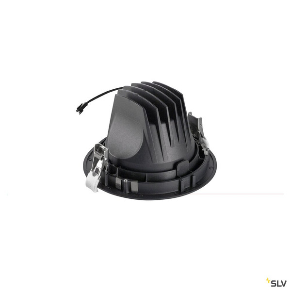 SLV 1009994 NUMINOS® MOVE XL, Deckeneinbauleuchte, 3000 K, 40°, IP20, rund, schwarz / weiß