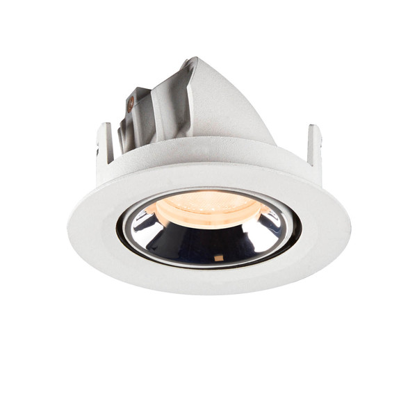 SLV 1010040 NUMINOS GIMBLE XS, Deckeneinbauleuchte weiß/chrom 2700K 40°