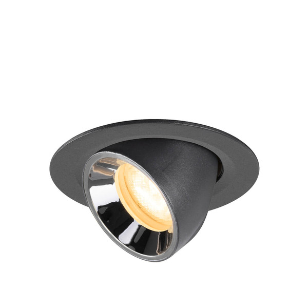 SLV 1010052 NUMINOS GIMBLE XS, Deckeneinbauleuchte schwarz/chrom 3000K 55°
