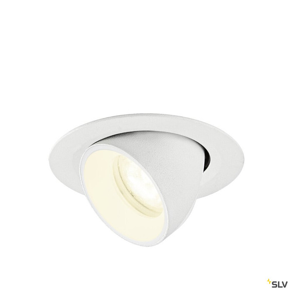 SLV 1010078 NUMINOS® GIMBLE XS, Deckeneinbauleuchte, 4000 K, 55°, IP20, rund, weiß