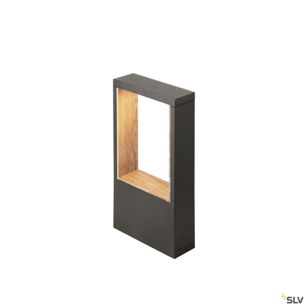 SLV 1010103 FLATT II 36, Stehleuchte, PHASE, 2700 K, IP65, quadratisch, anthrazit / braun