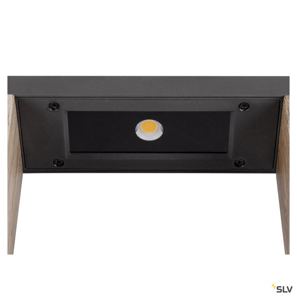 SLV 1010103 FLATT II 36, Stehleuchte, PHASE, 2700 K, IP65, quadratisch, anthrazit / braun