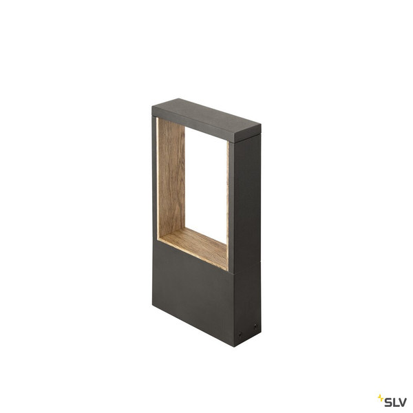 SLV 1010103 FLATT II 36, Stehleuchte, PHASE, 2700 K, IP65, quadratisch, anthrazit / braun