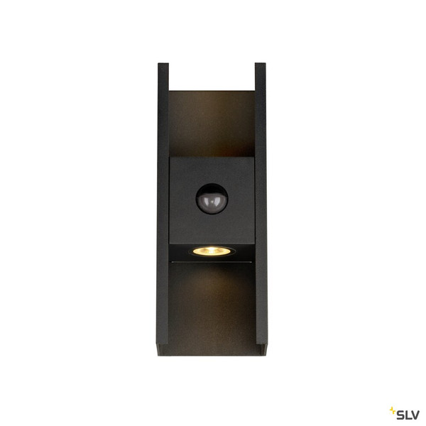 SLV 1010108 FLATT II, Wandaufbauleuchte, SENSOR, 2700 K, max. 10 W, schwarz