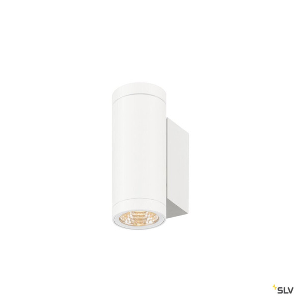 SLV 1010164 HELIA PRO S, Wandaufbauleuchte, up/down, DALI, P1, zylindrisch, 2700 K, 6 W, 24°, weiß