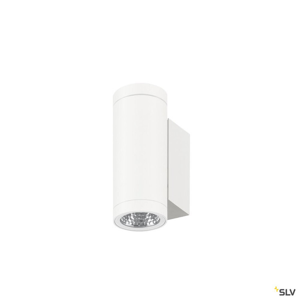 SLV 1010168 HELIA PRO S, Wandaufbauleuchte, up/down, DALI, P2, zylindrisch, 2700 K, 12 W, 24°, weiß