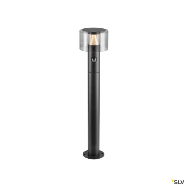 SLV 1010200 TAHA II 70, Stehleuchte, SENSOR, 2200/2700 K, IP54, zylindrisch, schwarz