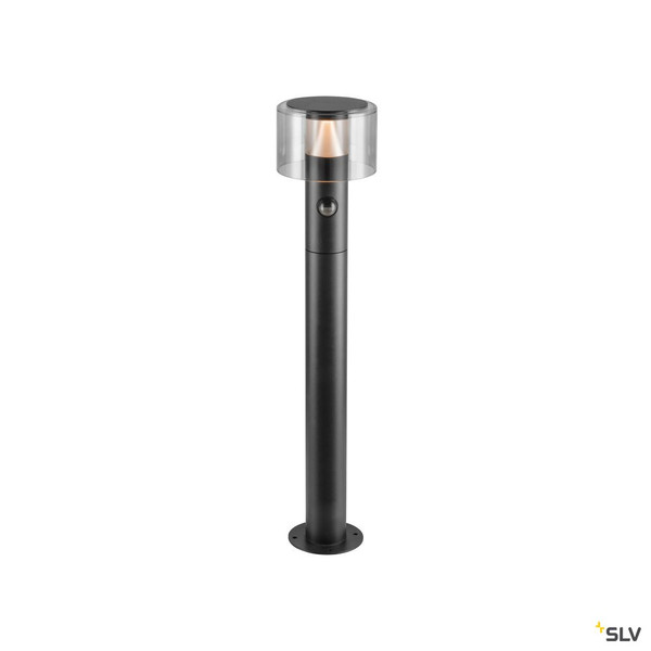 SLV 1010200 TAHA II 70, Stehleuchte, SENSOR, 2200/2700 K, IP54, zylindrisch, schwarz