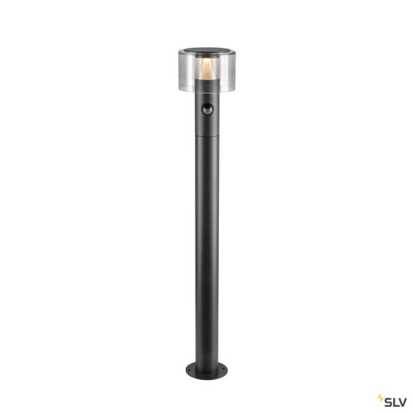 SLV 1010201 TAHA II 90, Stehleuchte, SENSOR, 2200/2700 K, IP54, zylindrisch, schwarz