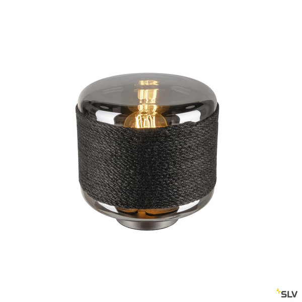 SLV 1010209 PANTILO ROPE 19, Tischleuchte, E27, zylindrisch, 1 x max. 15 W, silber