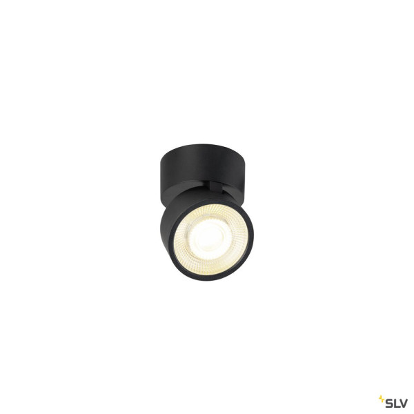 SLV 1010261 KALU 2.0, Wand- und Deckenaufbauleuchte, PHASE, 3000 K, 10 W, 36°, schwarz