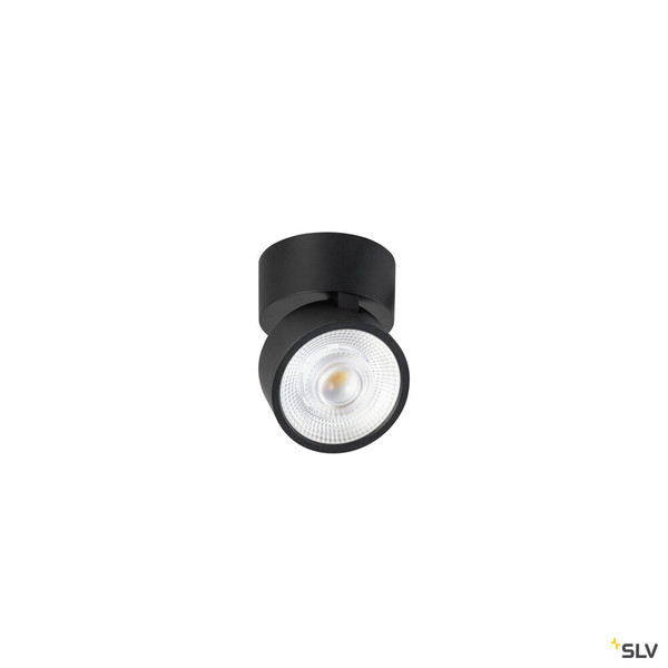 SLV 1010261 KALU 2.0, Wand- und Deckenaufbauleuchte, PHASE, 3000 K, 10 W, 36°, schwarz