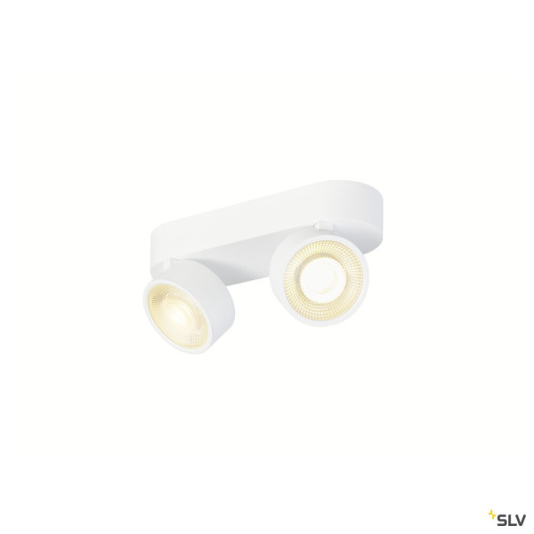 SLV 1010269 KALU 2.0, Wand- und Deckenaufbauleuchte, PHASE, 3000 K, 19 W, 36°, weiß