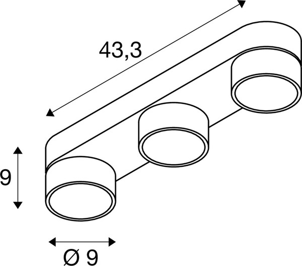 SLV 1010273 KALU 2.0, Wand- und Deckenaufbauleuchte, PHASE, 3000 K, 28 W, 36°, schwarz