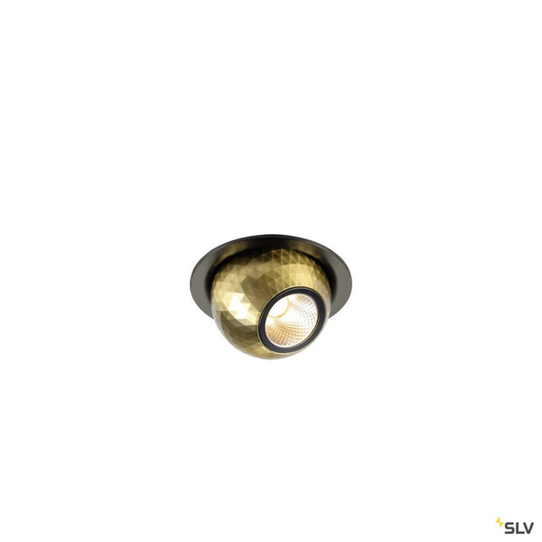 SLV 1010353 DYSKO, Deckeneinbauleuchte, rund, PHASE, 2700K, 6.4 W, 36°, schwarz / gold