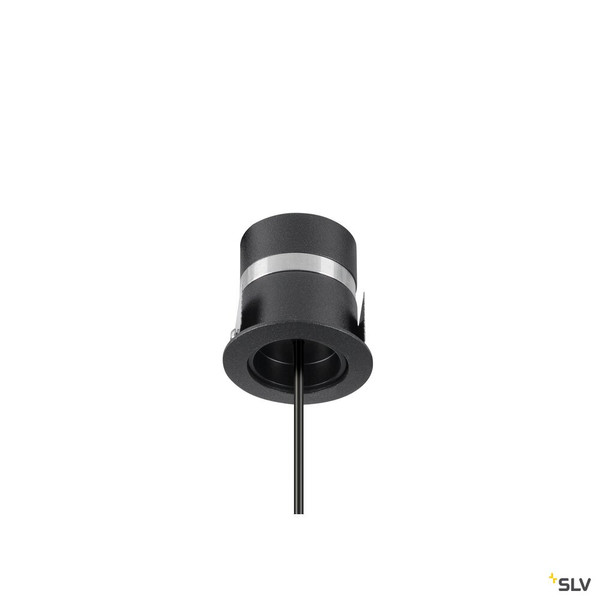 SLV 1010359 DYSKO, Pendelleuchte, PHASE, Pendellänge 200 cm, 2700K, 36°, schwarz / gold