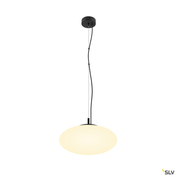 SLV 1010413 OLYPSO 40, Pendelleuchte, E27, Pendellänge 400 cm, 1 x max. 40 W, schwarz