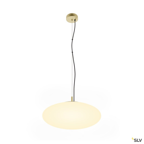 SLV 1010416 OLYPSO 50, Pendelleuchte, E27, Pendellänge 400 cm, 1 x max. 40 W, gold