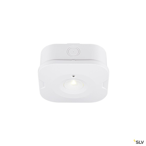 SLV 1010508 P-LIGHT, Deckenaufbauleuchte, quadratisch, 6000K, 1.2 W, weiß