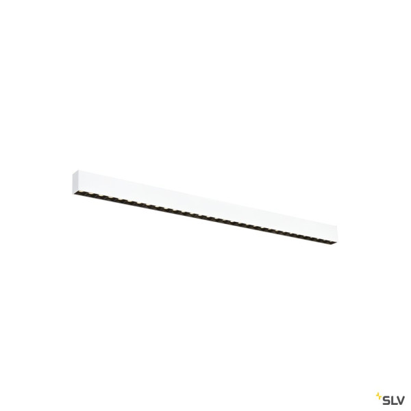 SLV 1010517 GLENOS® PRO, Deckenaufbauleuchte, 1,2m, DALI, UGR19, 3000K, 30 W, 75°, weiß / schwarz