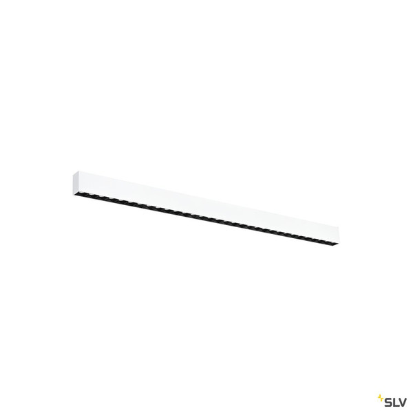 SLV 1010517 GLENOS® PRO, Deckenaufbauleuchte, 1,2m, DALI, UGR19, 3000K, 30 W, 75°, weiß / schwarz